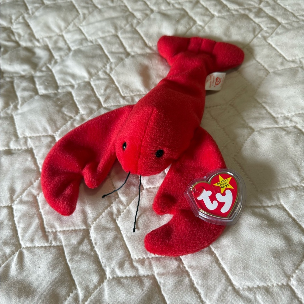 Ty Beanie Baby “Pinchers” the Red Lobster Plush Toy